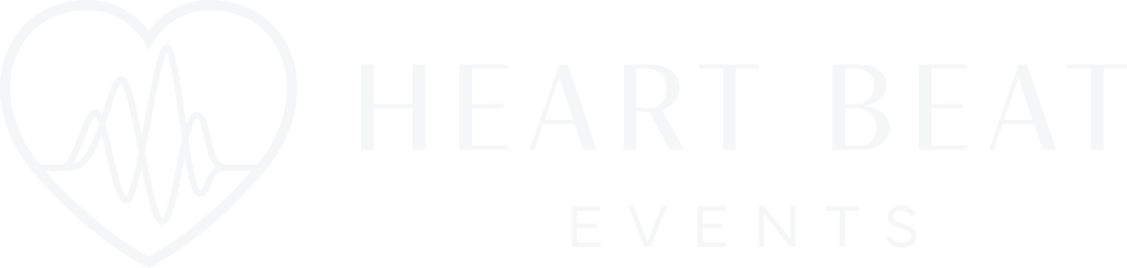 Heart Beat Events Logo - All White.