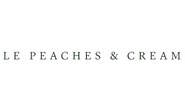 le peaches and cream logo.